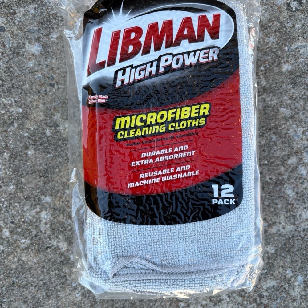 Libman high power Microfiber Cleaning Cloths - 12 Pack